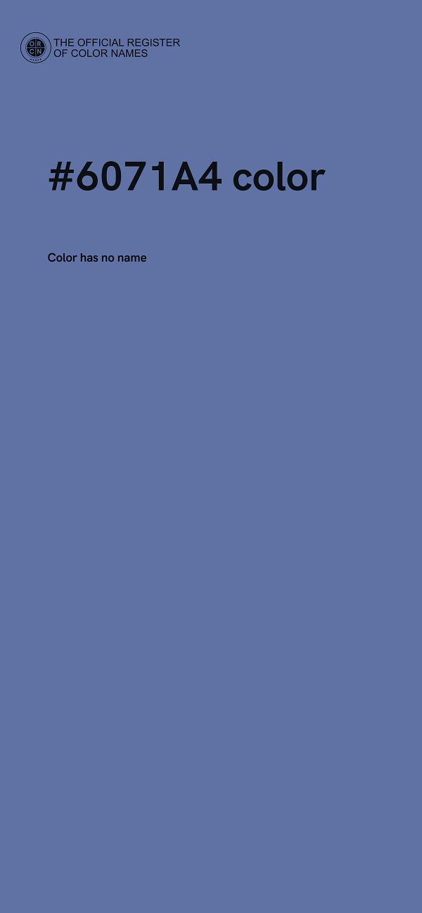 #6071A4 color image