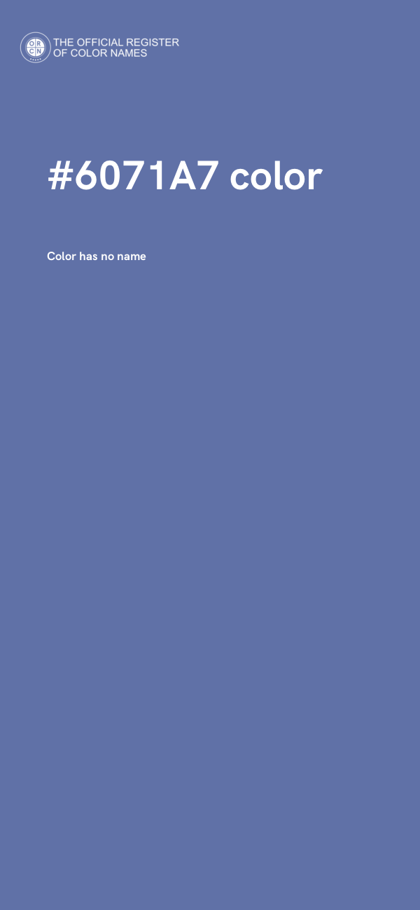 #6071A7 color image