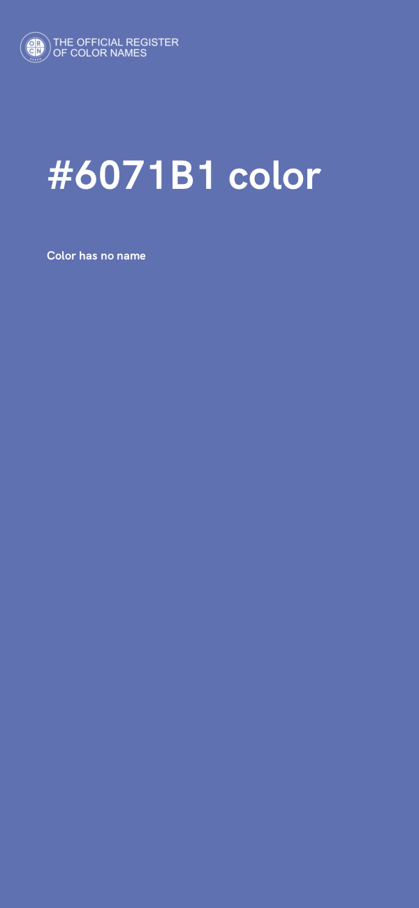 #6071B1 color image