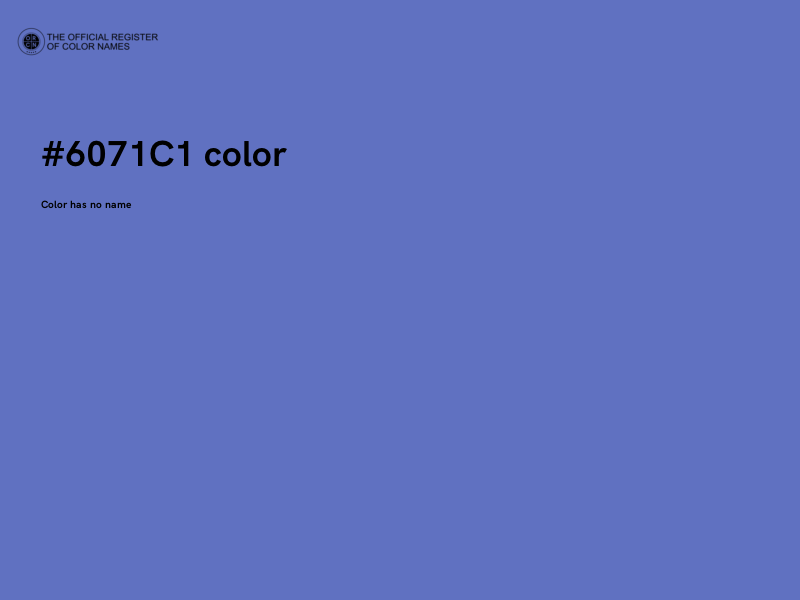 #6071C1 color image