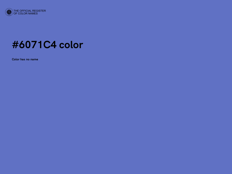 #6071C4 color image