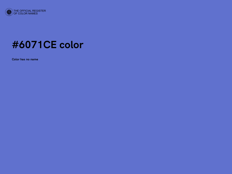 #6071CE color image