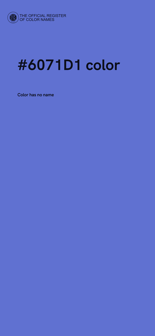 #6071D1 color image
