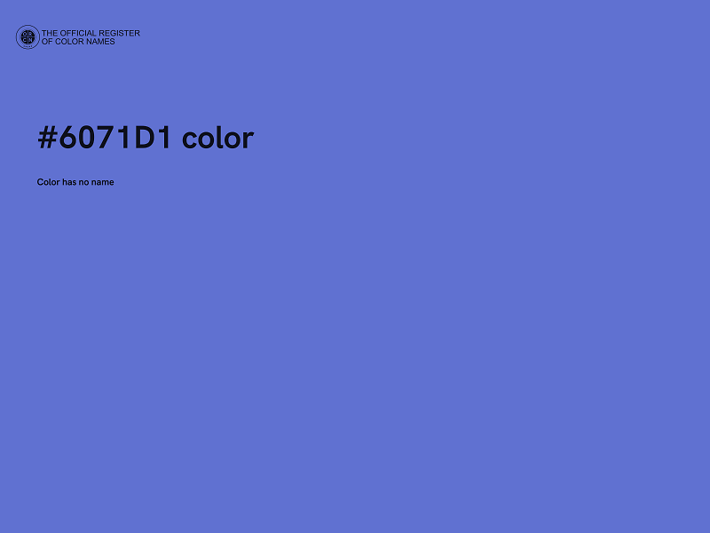 #6071D1 color image