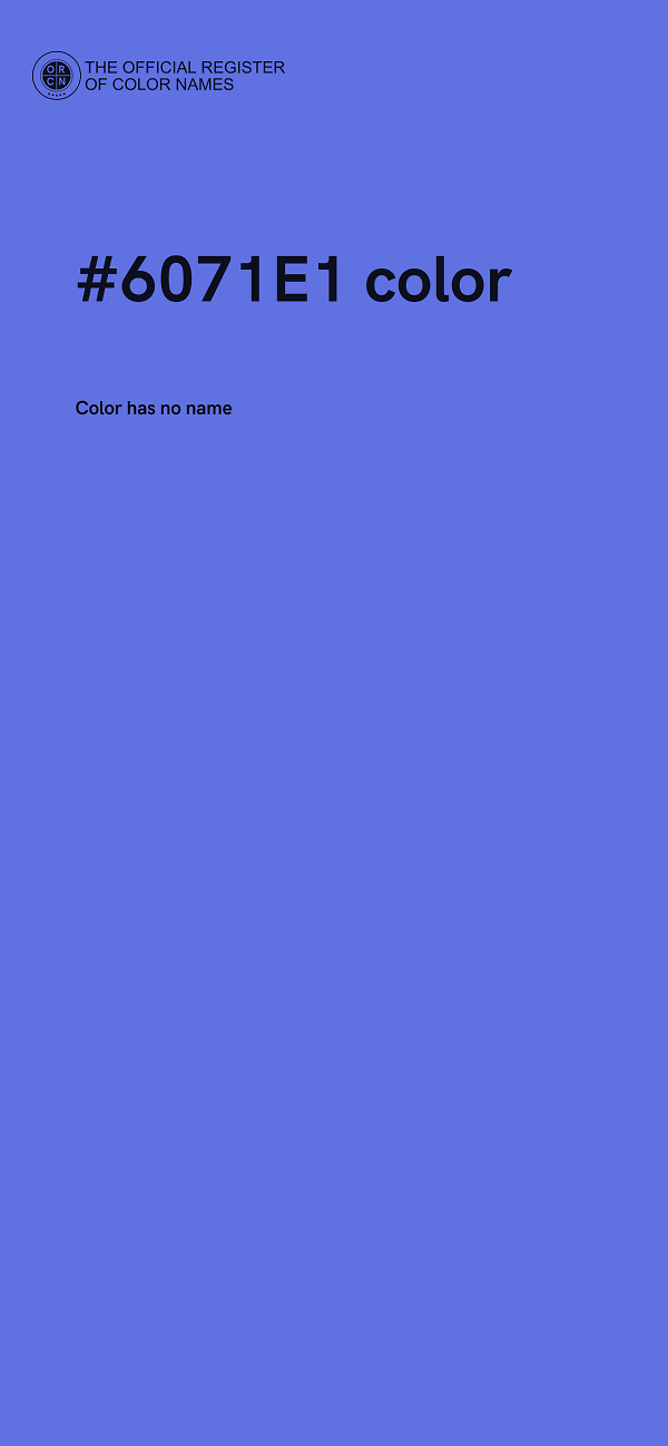 #6071E1 color image