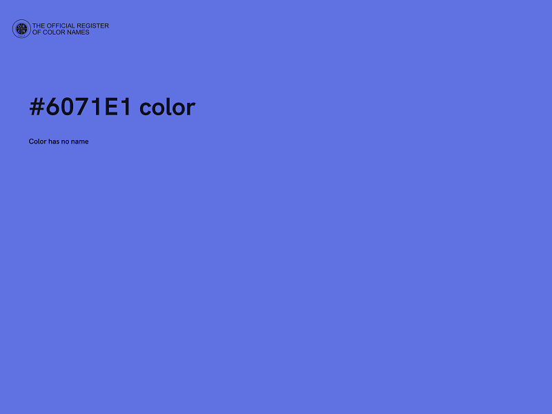 #6071E1 color image