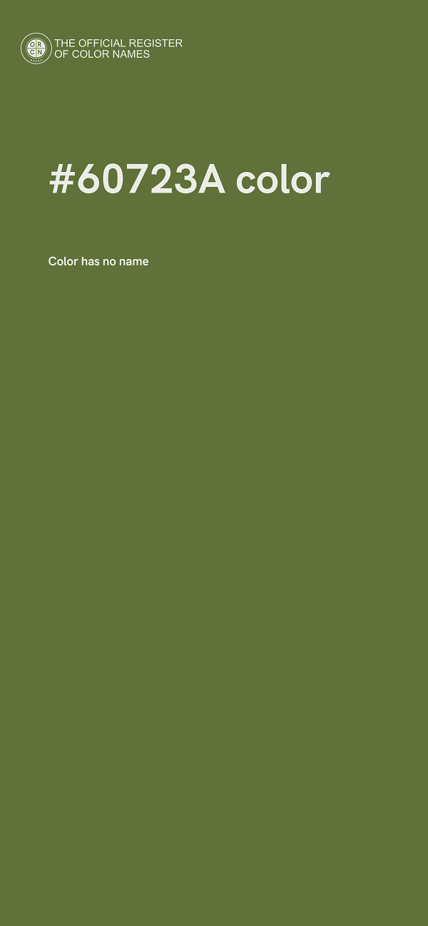 #60723A color image