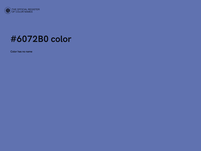 #6072B0 color image
