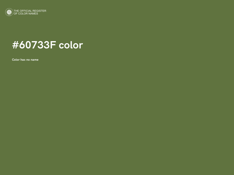 #60733F color image