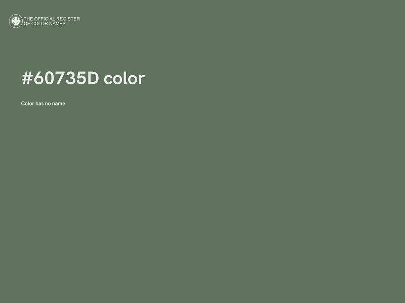 #60735D color image