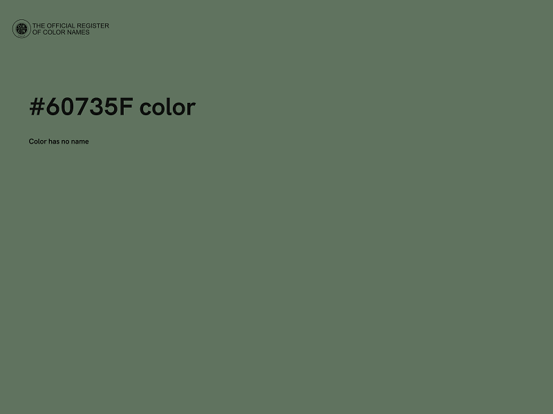 #60735F color image