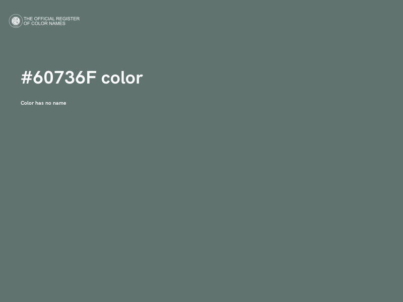 #60736F color image