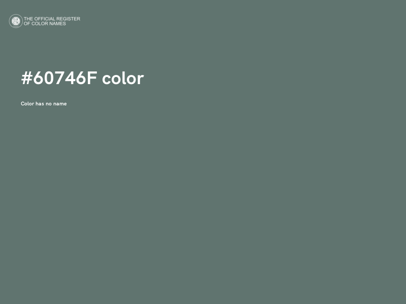 #60746F color image