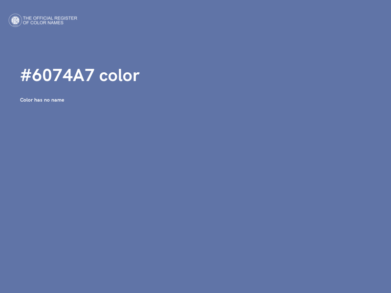 #6074A7 color image