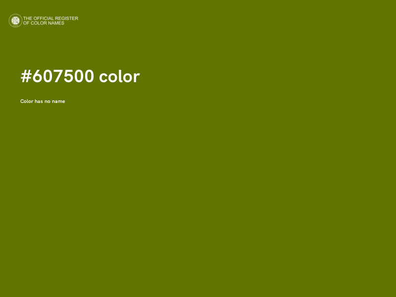 #607500 color image