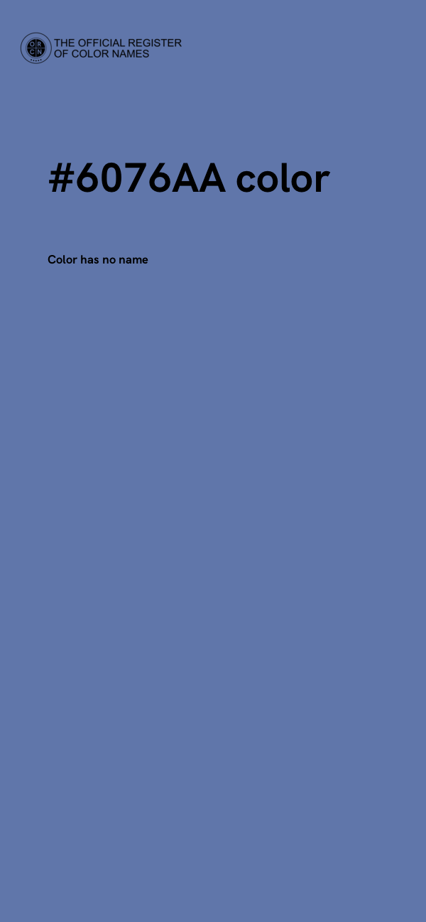 #6076AA color image