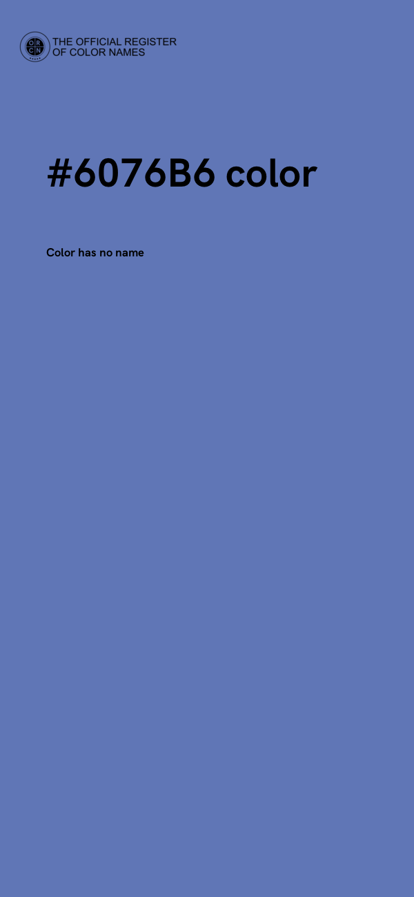 #6076B6 color image