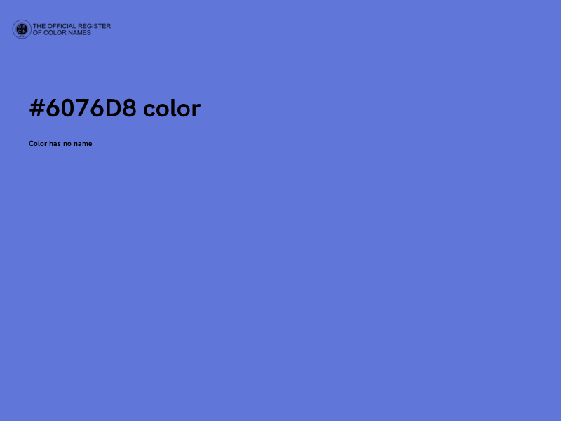 #6076D8 color image