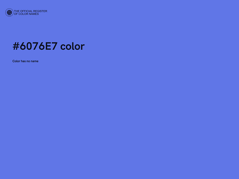 #6076E7 color image