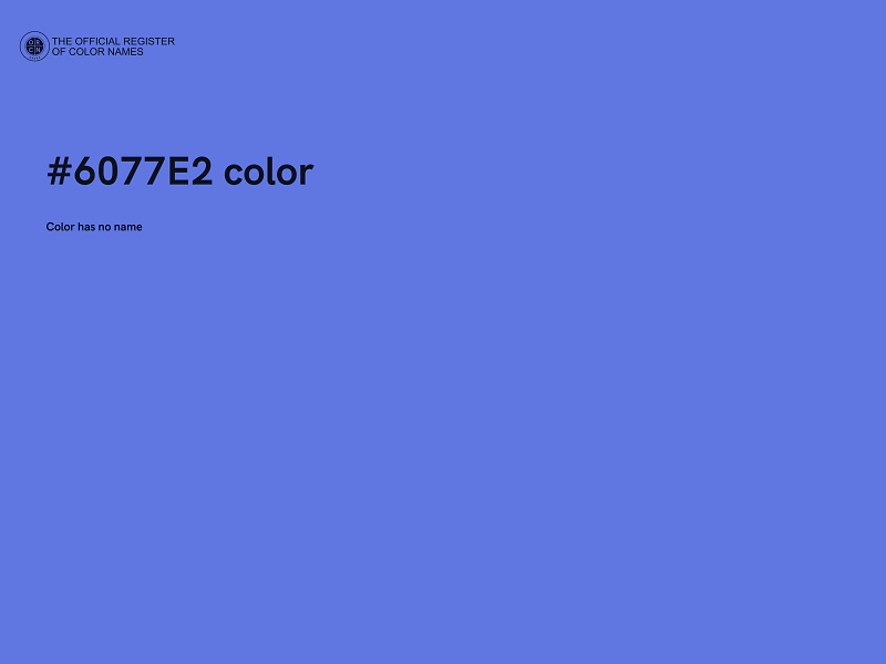 #6077E2 color image
