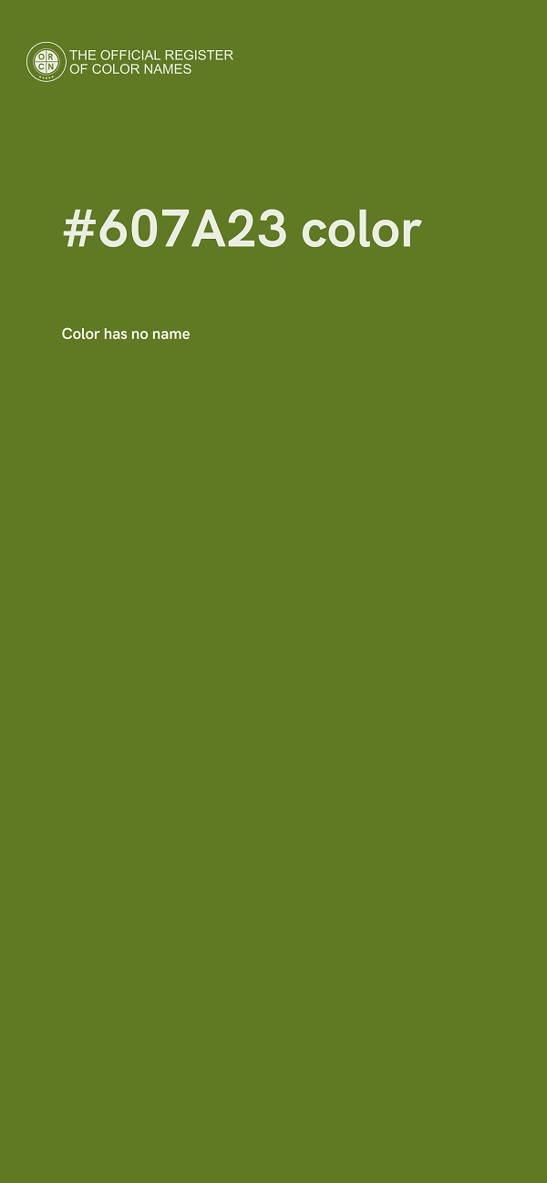 #607A23 color image