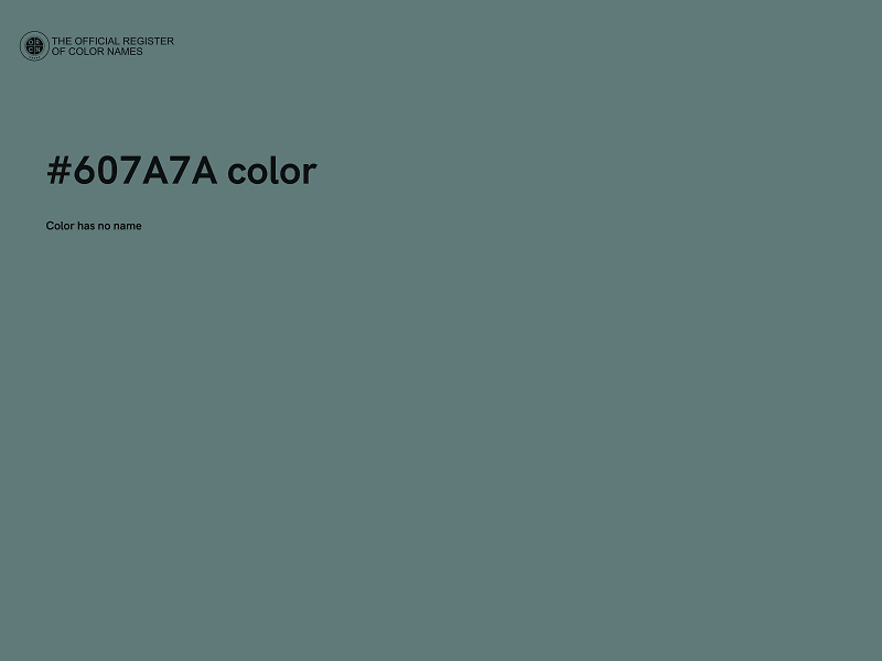 #607A7A color image