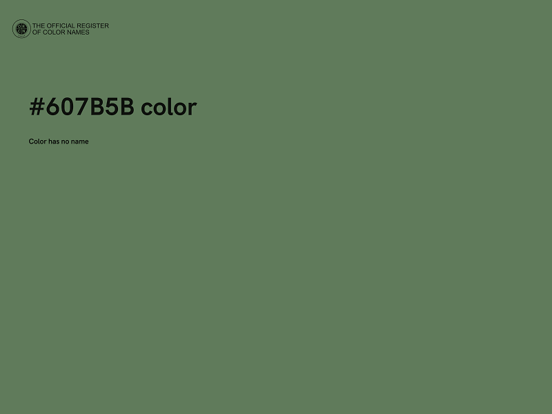 #607B5B color image