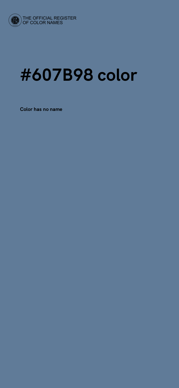 #607B98 color image