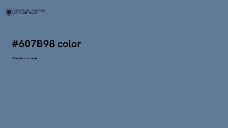 #607B98 color image