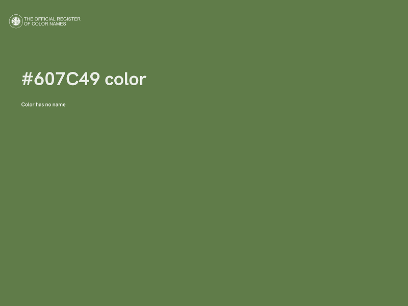 #607C49 color image