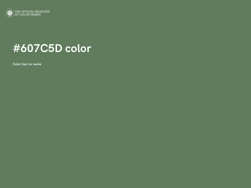 #607C5D color image