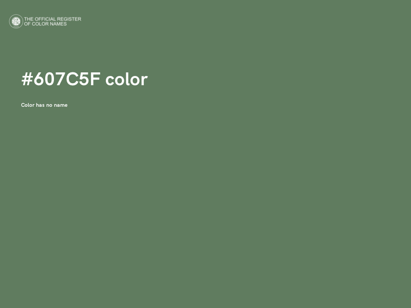#607C5F color image