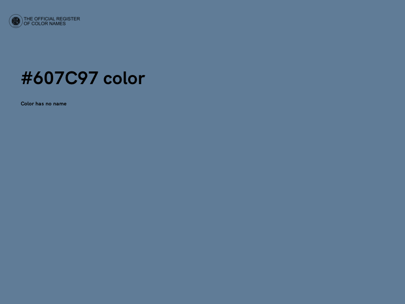 #607C97 color image