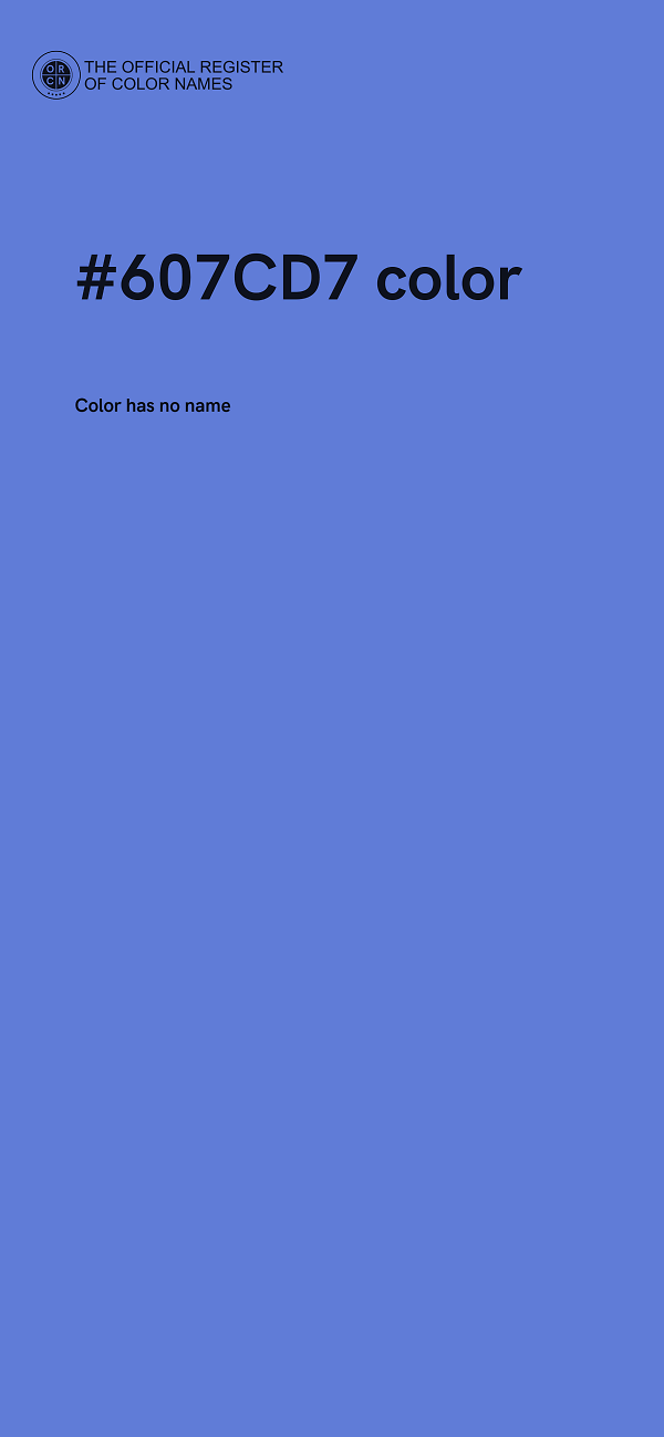 #607CD7 color image