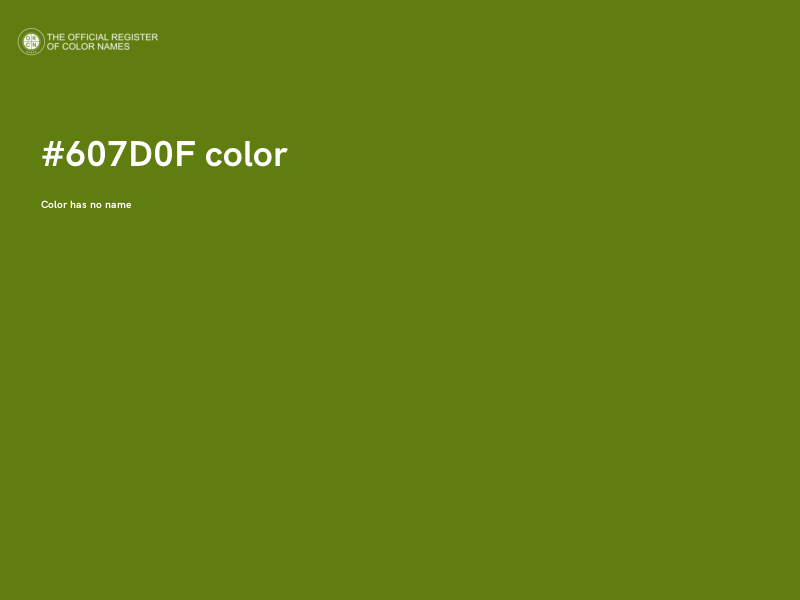 #607D0F color image