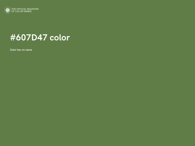 #607D47 color image