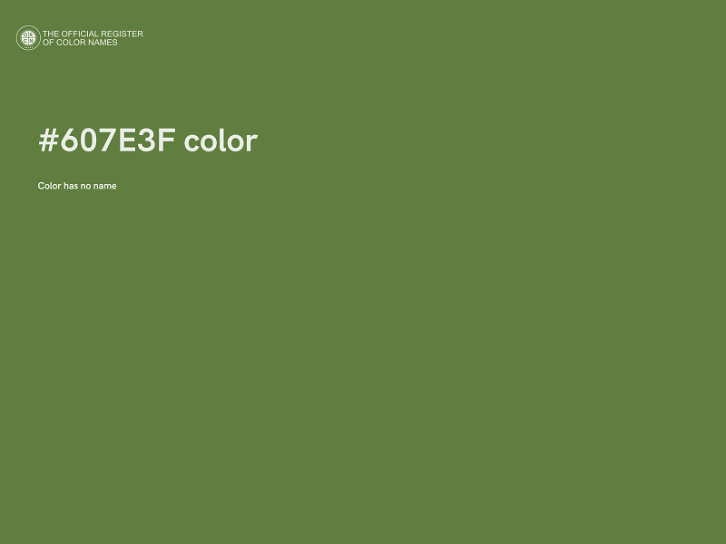 #607E3F color image