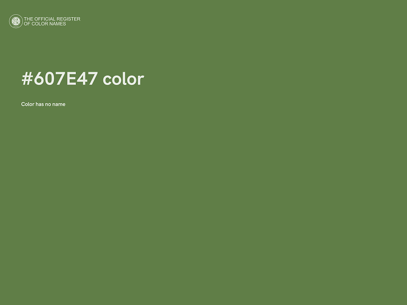 #607E47 color image
