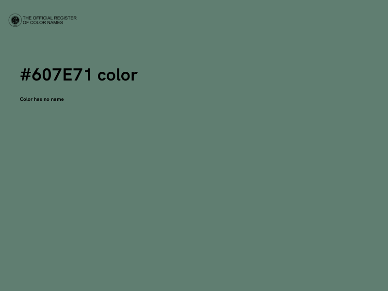 #607E71 color image
