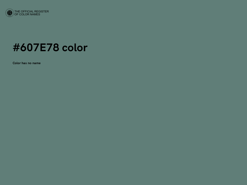 #607E78 color image