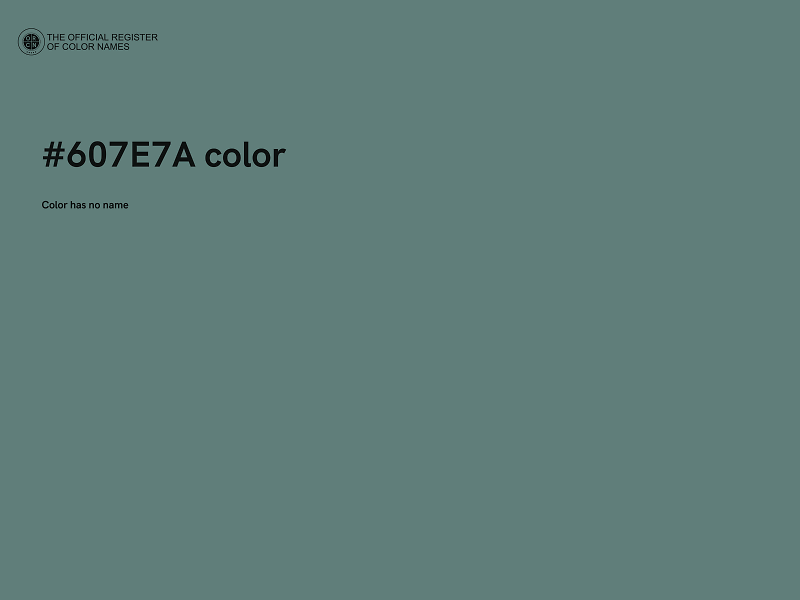 #607E7A color image