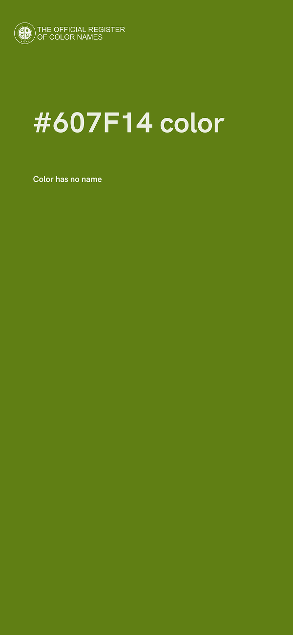 #607F14 color image