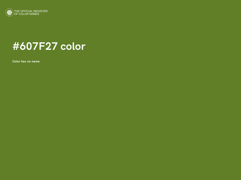 #607F27 color image