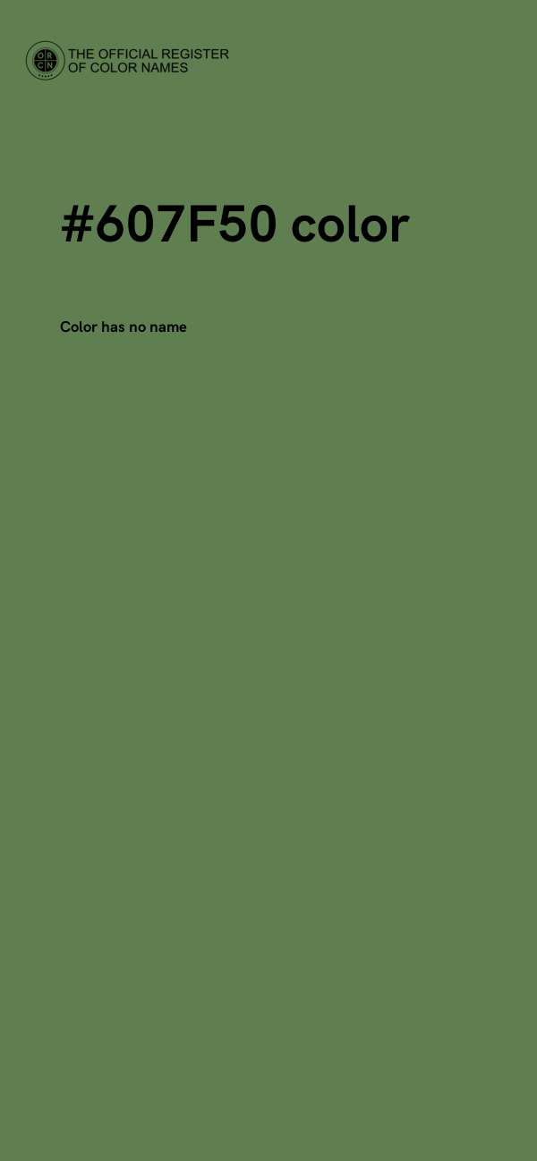 #607F50 color image