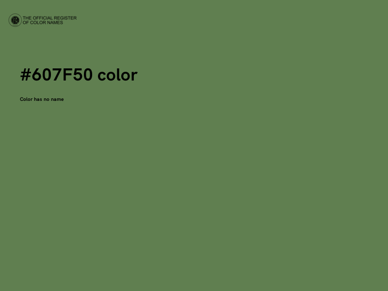 #607F50 color image