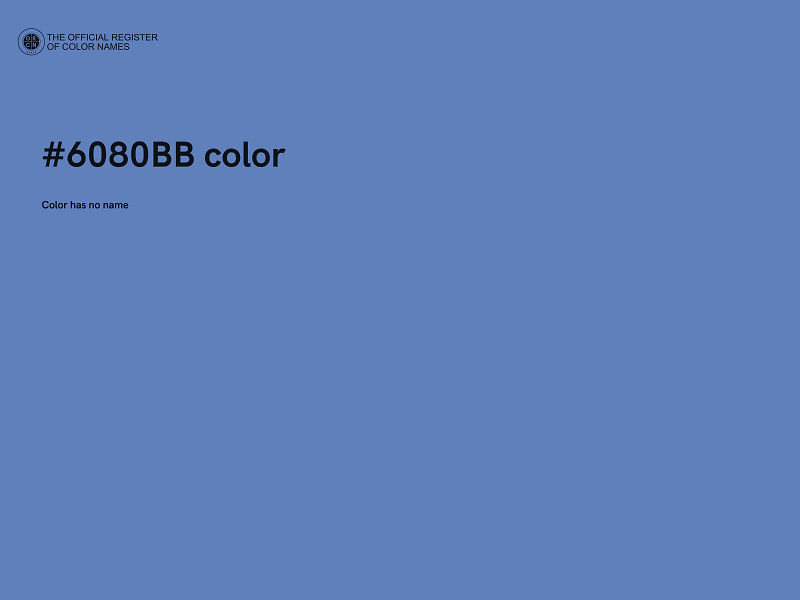 #6080BB color image