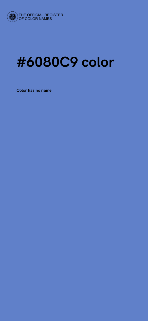 #6080C9 color image