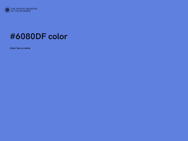 #6080DF color image