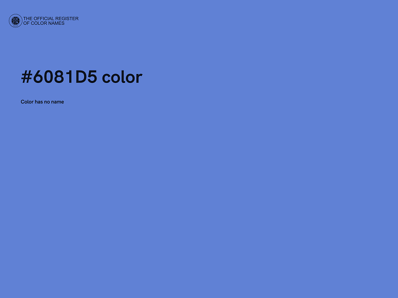 #6081D5 color image