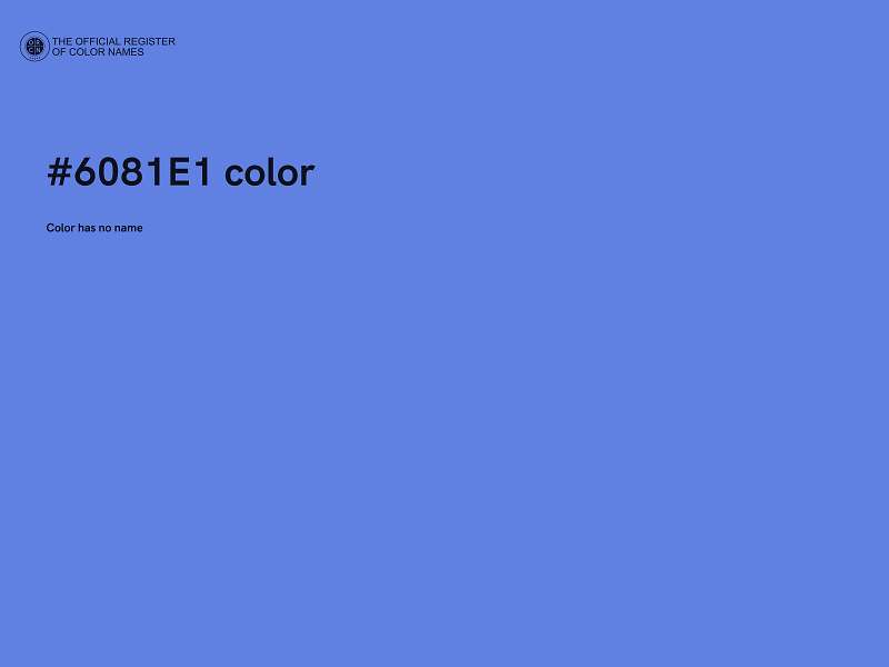 #6081E1 color image